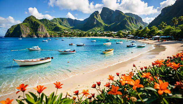 &Eacute;vasion tropicale sur plage paradisiaque