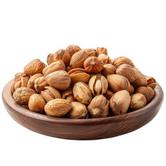 PNG Pal Nut on plate side view Isolated with Transparent Background