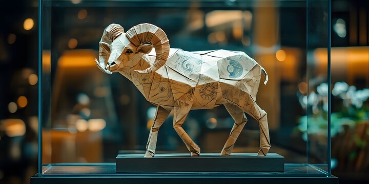 Intricate origami that requires a lot of effort can turn ordinary paper into beautiful artwork that can be displayed on a stand in a gallery. (Aries for those born between March 21 – April 19)
