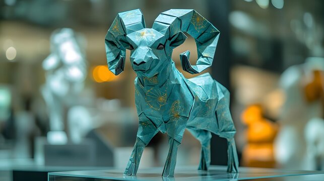 Intricate origami that requires a lot of effort can turn ordinary paper into beautiful artwork that can be displayed on a stand in a gallery. (Aries for those born between March 21 – April 19)