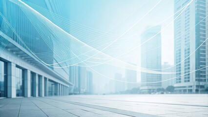 Light blue abstract background with thin business lines, modern office decor, corporate graphics, abstract design, business lines