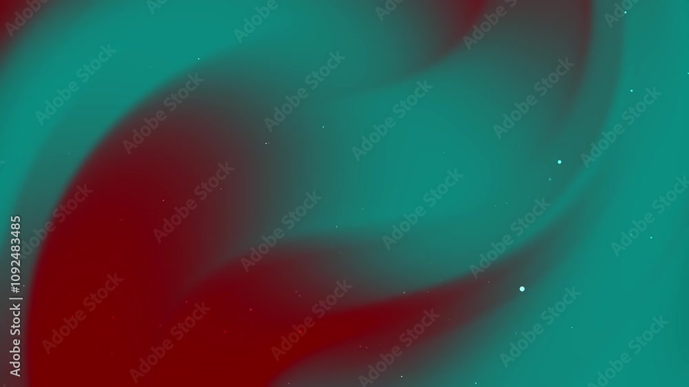 Poster abstract red and teal swirling nebula-like gradient. abstract background with spectrum scan