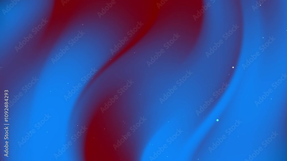 Poster abstract swirling blue and red gradient with subtle speckles and spectrum scan