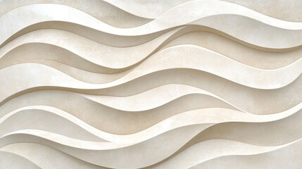 Obraz premium Elegant Abstract Wave Pattern in Neutral Tones Ideal for Backgrounds, Textures, Wall Designs, Interior Decor, and Creative Projects in Modern Aesthetics