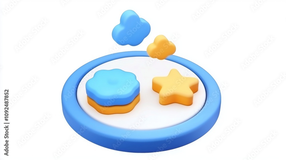 Poster a background featuring 3d shapes, with an abstract wallpaper showcasing realistic geometric objects 