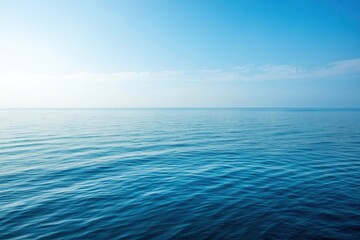 Obraz premium Serene and tranquil blue sea landscape with wavy lines and subtle gradient, abstract blue sea wavy pattern, wavy lines, serene blue sea, subtle gradient, peaceful atmosphere