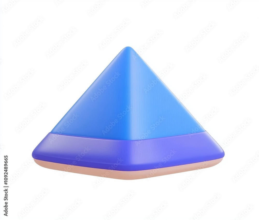 Poster abstract geometric shapes rendered in 3d, showcasing a modern minimal style with colorful objects on