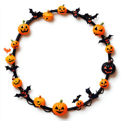 Halloween pumpkin frame