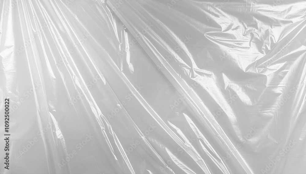 Poster plastic white bag wrap film grunge overlay effect background mockup foil pack design wrnkle abstract