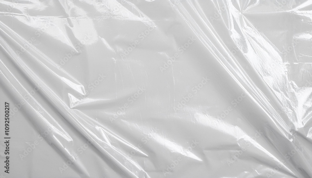 Poster plastic white bag wrap film grunge overlay effect background mockup foil pack design wrnkle abstract