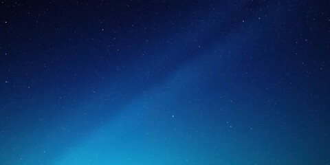 Vast starry night sky with hues of indigo and turquoise blending into each other, interstellar gas, galaxy, space atmosphere