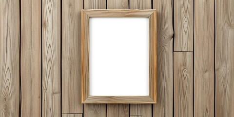 Wooden frame made of distressed weathered wood with a natural finish, natural finish, rustic charm