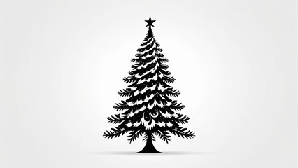 Obraz premium christmas tree illustration