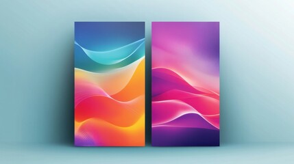 Fototapeta premium Elegant flyer design with bright colors and soft lighting