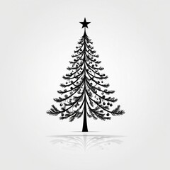 Obraz premium christmas tree illustration