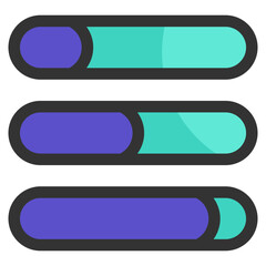 Progress Bar  Icon Element For Design