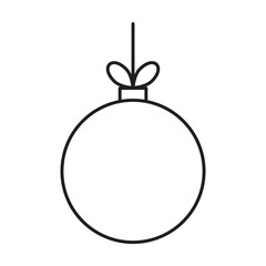 Christmas balls icon