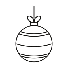Christmas balls icon