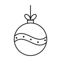 Christmas balls icon