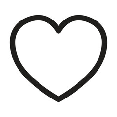 heart icon vector on white background