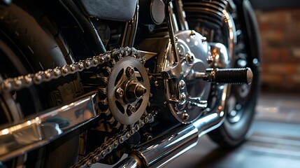 Obraz premium centrifugal clutch set of motorcycle or scooter motorcycle automatic clutch uses centrifugal force with the driving shaft nested inside the driven shaft