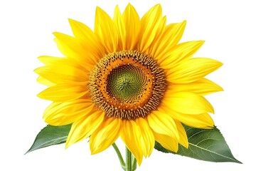 Obraz premium Sunflower isolated on white background.