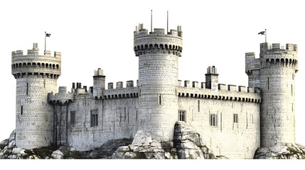 Elegant white background featuring Leeds Castle architectural design, highlighting the majestic features of its castle building