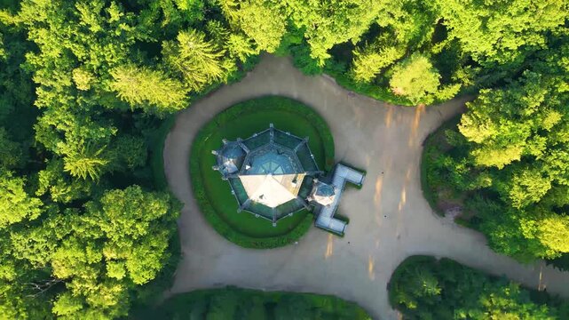 Discover the historical Schwarzenberg tomb nestled in the lush greenery of Domanin, Czechia, showcasing unique architecture and serene surroundings.