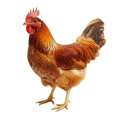A Rooster on isolated transparent background