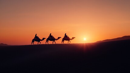 three wise man and three camels