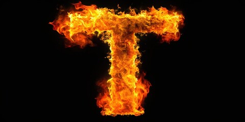 Transform your designs with a stunning 2D animation of a fiery Letter T, bursting with color and energy, ideal for captivating creative projects and visuals.