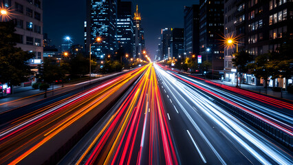 Fototapeta premium traffic at night