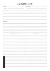 Marketing Planning Page Planner Sheets for Efficiently Organizing, Tracking, and Managing Marketing Activities, Campaigns, Strategies, Goals, and Performance Across Multiple Channels and Platforms Pag