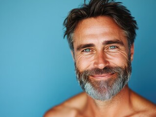 Fototapeta premium Bearded Man with Goatee Portrait