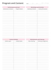 Event Planner Planning Pages for Organizing, Scheduling, Budgeting, Guest Lists, Task Management, and Timelines for Successful Events, Parties, Weddings, and Conferences Easy Printable Templates