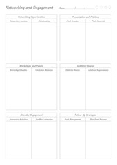 Event Planner Planning Pages for Organizing, Scheduling, Budgeting, Guest Lists, Task Management, and Timelines for Successful Events, Parties, Weddings, and Conferences Easy Printable Templates