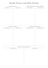 Fitness Planning Sheets for Daily, Weekly, and Monthly Workout Routines, Goal Tracking, Progress Monitoring, Exercise Log, Nutrition Plans, and Healthy Lifestyle Easy Printable Templates