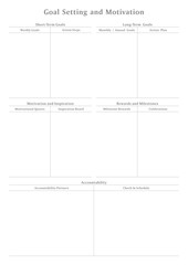 Fitness Planning Sheets for Daily, Weekly, and Monthly Workout Routines, Goal Tracking, Progress Monitoring, Exercise Log, Nutrition Plans, and Healthy Lifestyle Easy Printable Templates