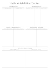 Fitness Planning Sheets for Daily, Weekly, and Monthly Workout Routines, Goal Tracking, Progress Monitoring, Exercise Log, Nutrition Plans, and Healthy Lifestyle Easy Printable Templates