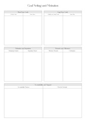 Fitness Planning Sheets for Daily, Weekly, and Monthly Workout Routines, Goal Tracking, Progress Monitoring, Exercise Log, Nutrition Plans, and Healthy Lifestyle Easy Printable Templates