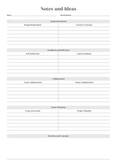 Versatile Generic Planning Pages and Planner Sheets Design Template for daily, weekly, and monthly organization for organizing daily routines and personal goals