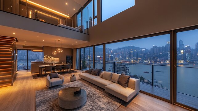 luxury maisonette with city view