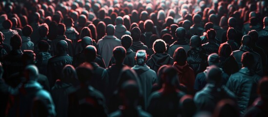 Obraz premium A Sea of Faces: Anonymity and Unity in a Crowd
