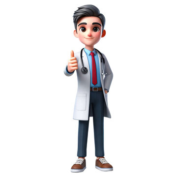 recommend clip art: Cartoon Doctor Giving Thumbs Up