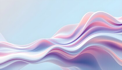 Abstract fluid 3d renders holographic iridescent neon curved waves in motion on a dark background. Gradient design element for banners. Modern colorful flow poster. Wave Liquid shape color background