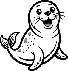Vector Design of happy seal