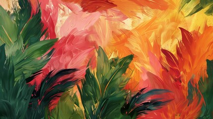 bird of paradise tree, background, wallpaper Created with Generative AI technology