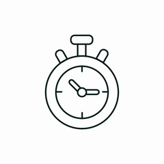 stopwatch clock time icon vector sign