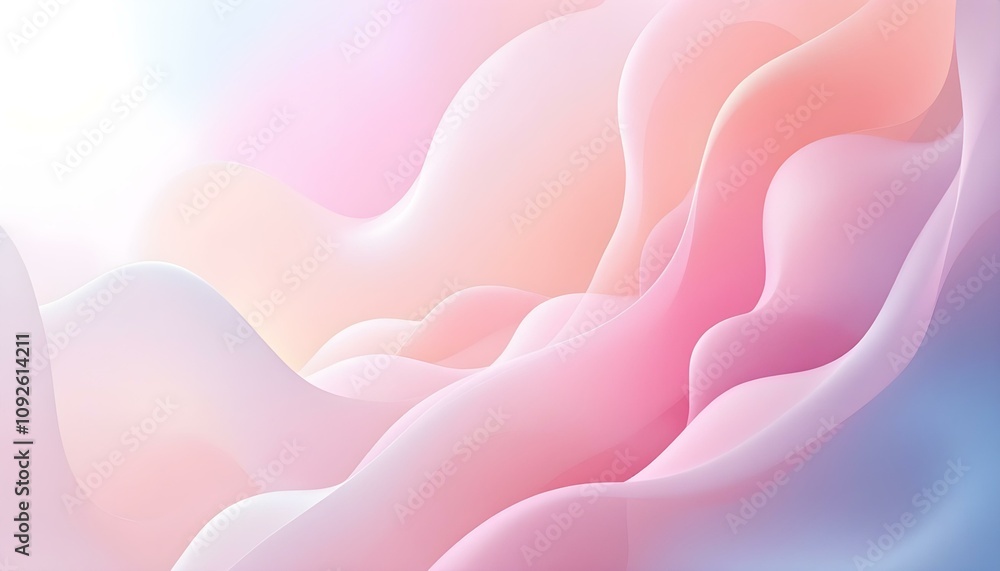 Poster abstract fluid iridescent holographic bright neon curved wave in motion colorful background 3d rende