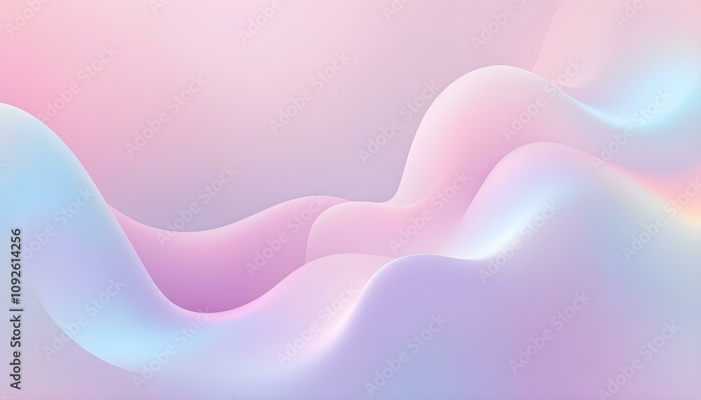 Poster abstract fluid iridescent holographic bright neon curved wave in motion colorful background 3d rende